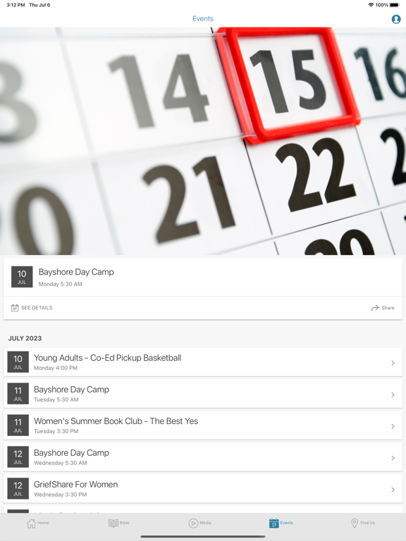 Frankenmuth Bible Church iPad screenshot 4 - Lifestyle app