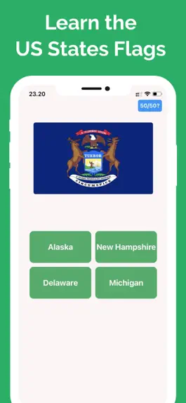 Game screenshot 50 US States & Capitals Quiz apk