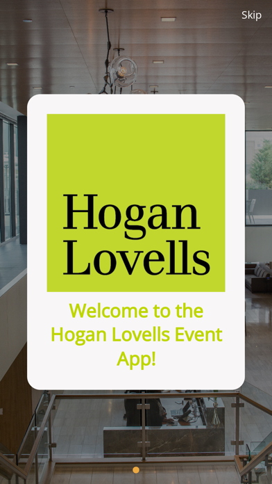 Hogan Lovells Events Screenshot
