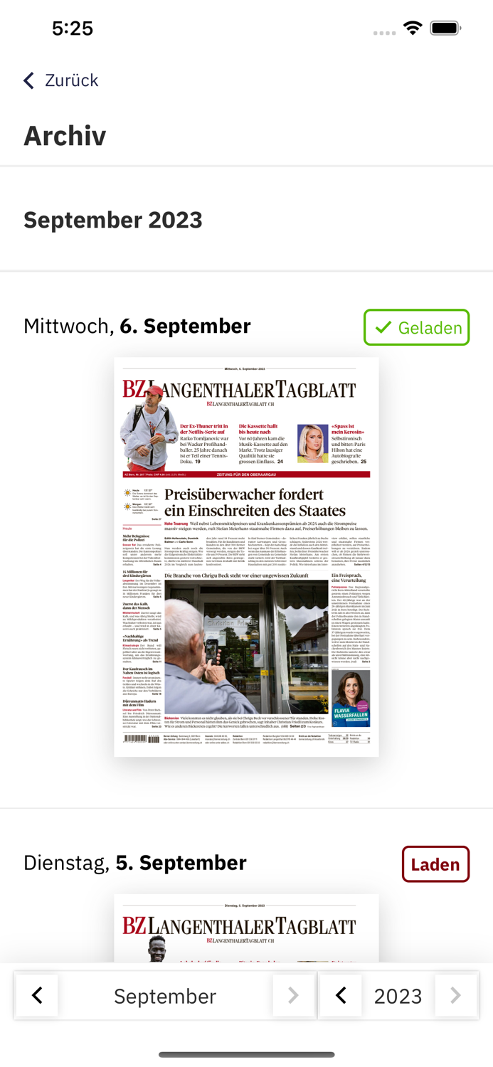 Langenthaler Tagblatt E-Paper