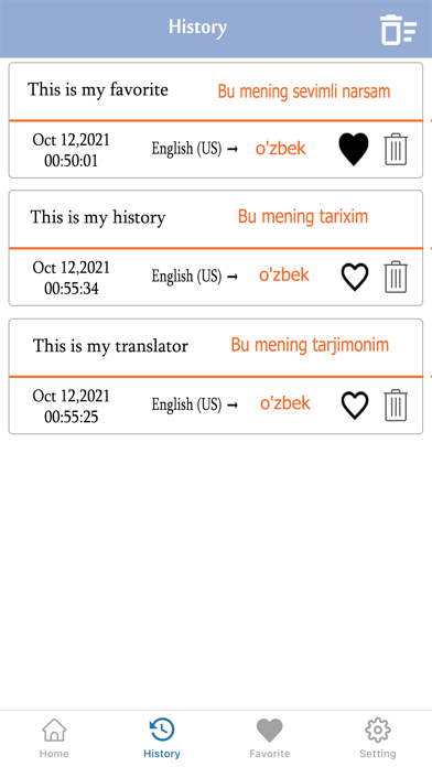 English To Uzbek Translation Screenshot