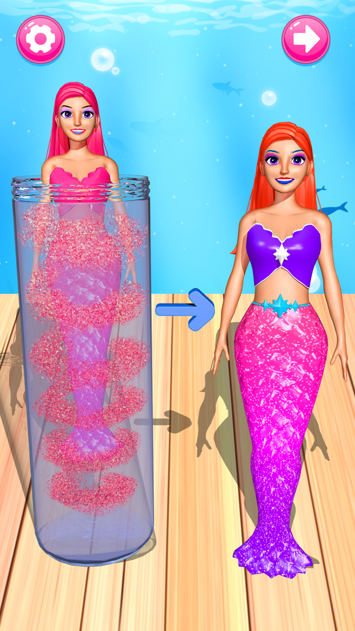 Color Reveal Mermaid Games