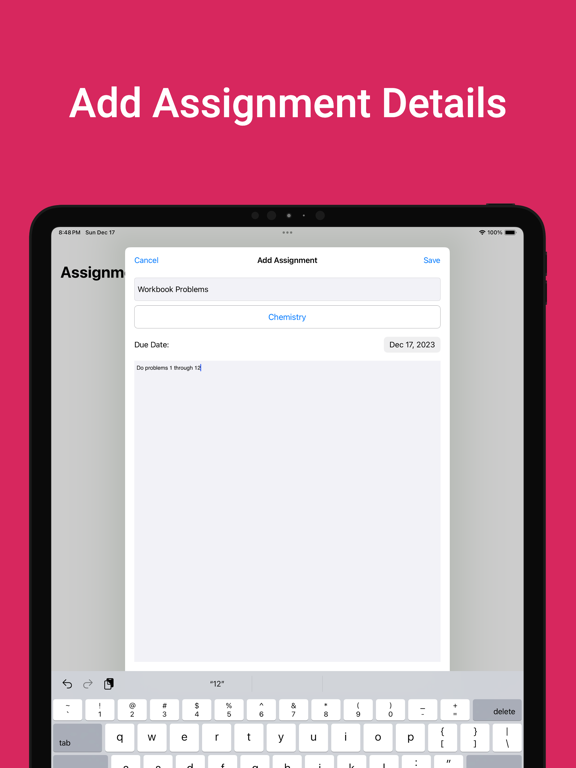 Screenshot #6 pour Homework Manager for Me
