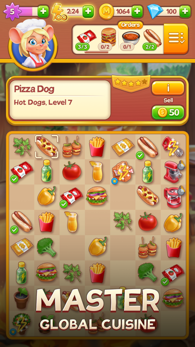 Merge Inn - Tasty Match Puzzle Screenshot