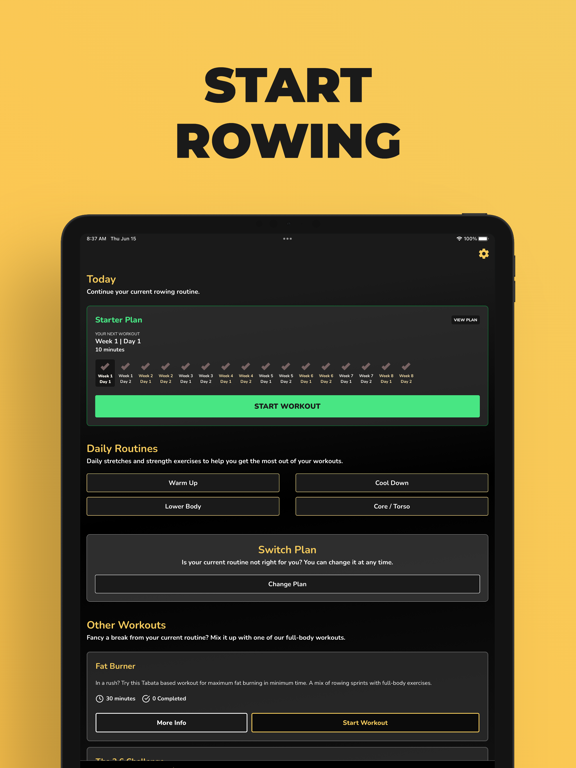 Start Rowing: Workouts Coach