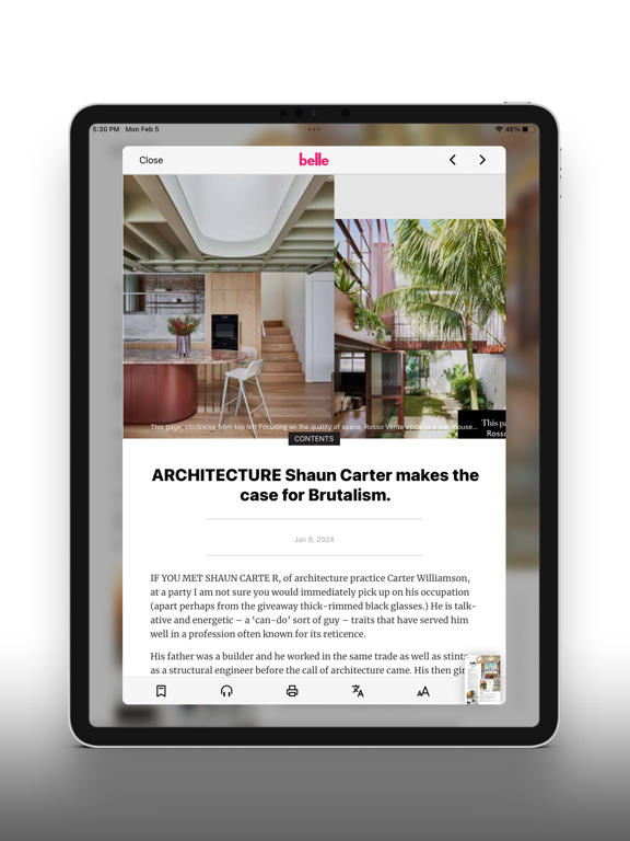 Belle Magazine Australia iPad screenshot 6 - Lifestyle app