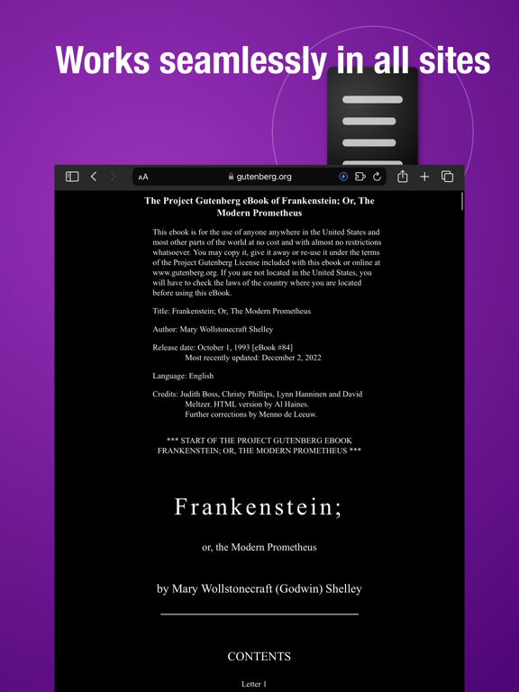 Screenshot #6 pour DarkReader Web