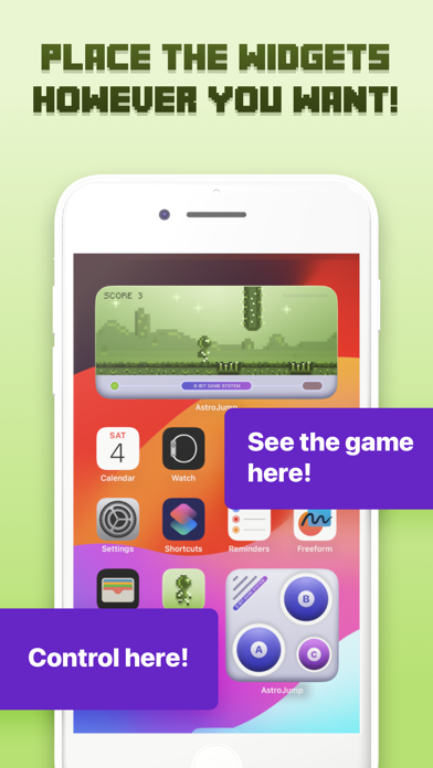 Screenshot #2 pour Astro Jump - Widget Game