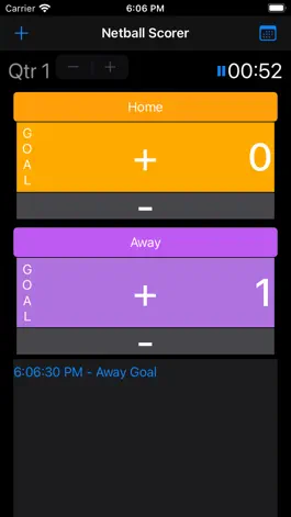 Game screenshot Netball Scorer App apk