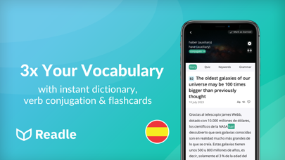 Learn Spanish: News by Readle Screenshot