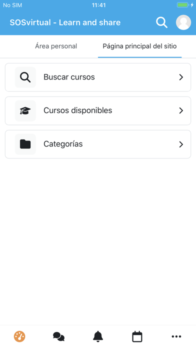 SOSvirtual E-Learning Screenshot