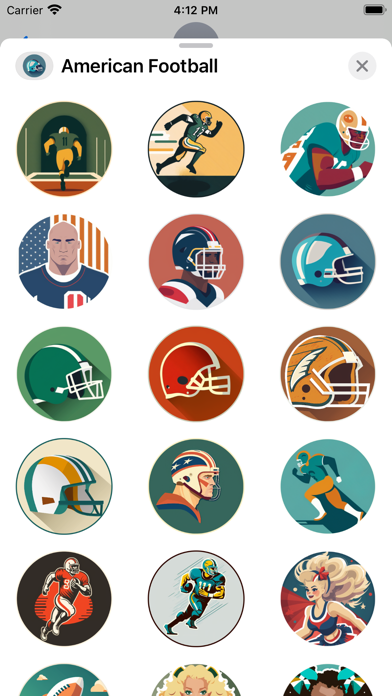 Screenshot #1 pour American Football Sticker Set