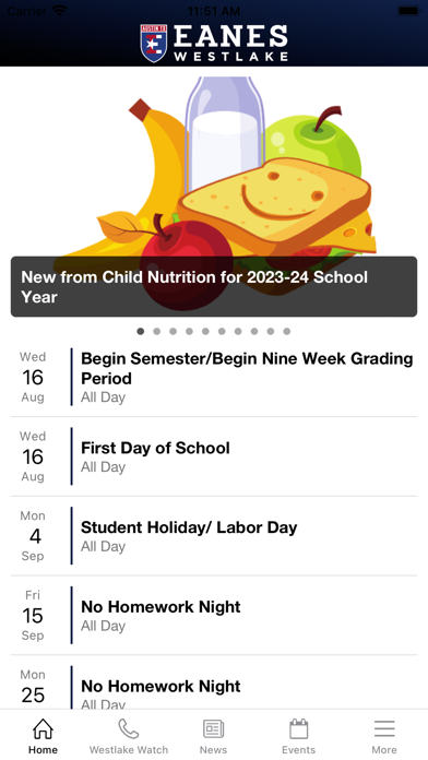 Eanes ISD Screenshot