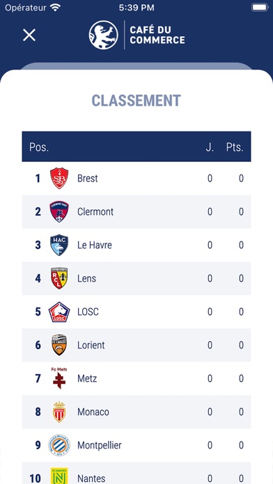 Café du Commerce OL Screenshot