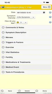 endometriosisdiary3 iphone screenshot 4