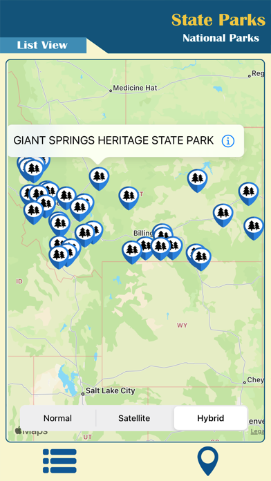 Montana-State & National Park Screenshot