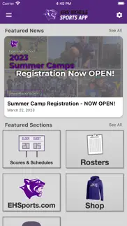 ehs mobile sports iphone screenshot 1