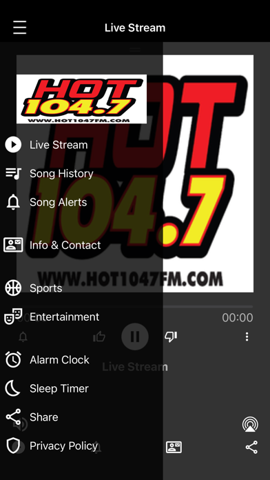 Hot 104.7 Screenshot