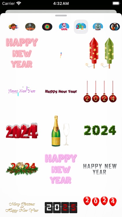 Happy New Year Stickers 2024 screenshot-6