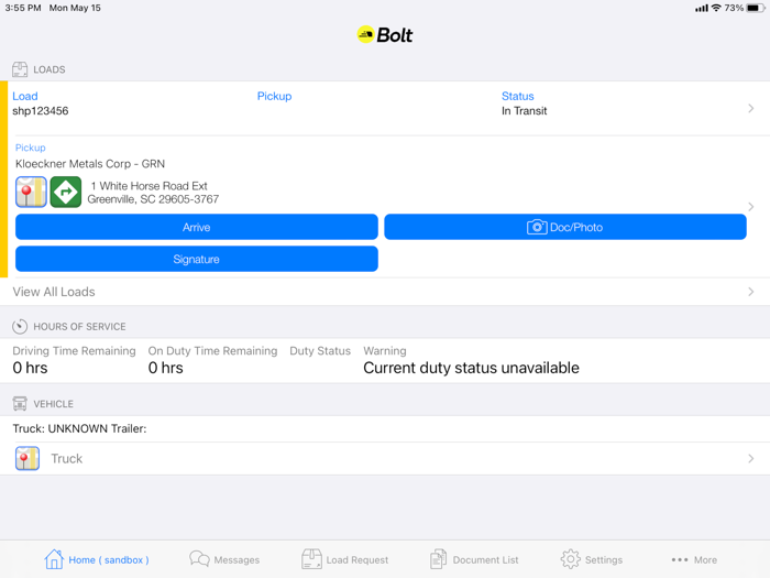 Bolt Driver Dispatch