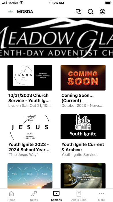Meadow Glade Adventist Church Screenshot
