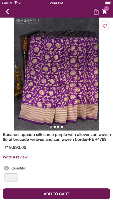 Prashanti Sarees Screenshot