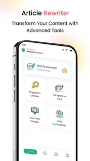 article rewriter iphone screenshot 2