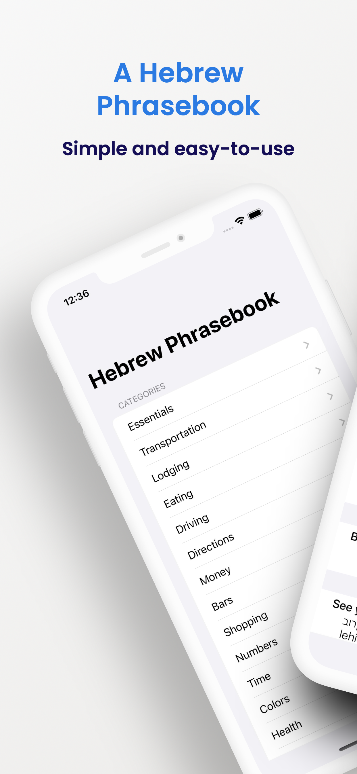Hebrew Phrasebook (Travel)