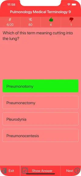 Game screenshot Pulmonology Medical Terms Quiz hack
