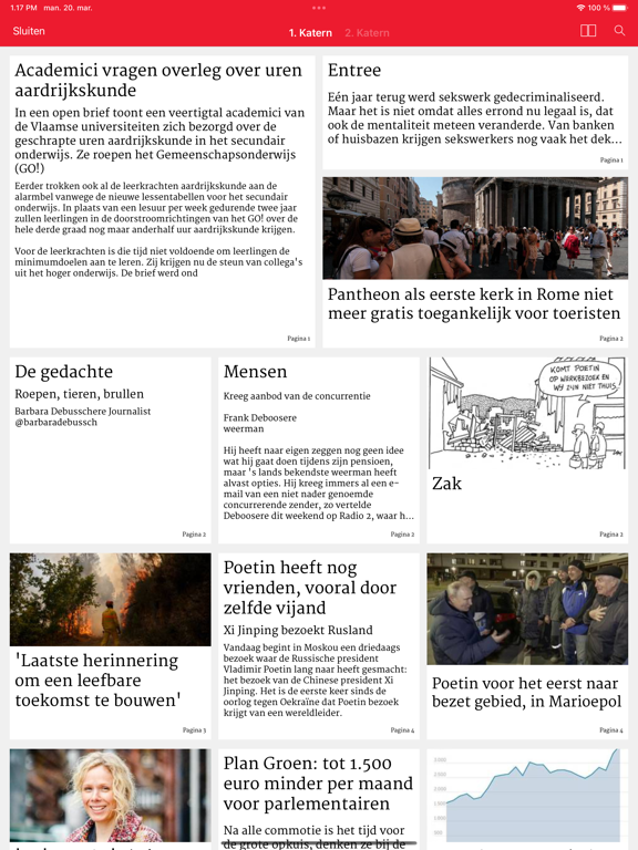De Morgen Print Editie iPad app afbeelding 5