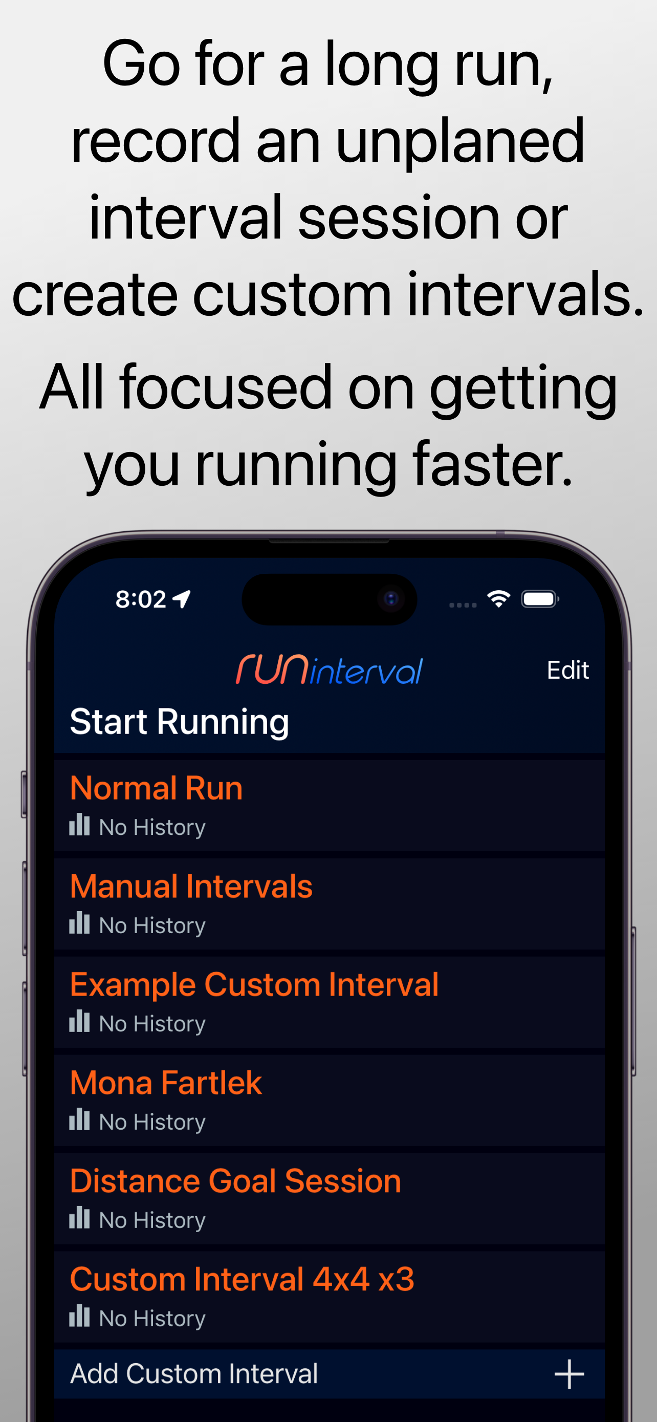 RUN interval - Running Timer
