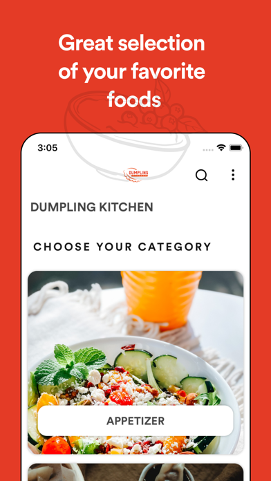 Dumpling Kitchen Ordering Screenshot