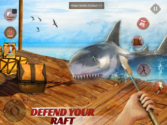 Screenshot #5 pour Jeu de radeau survie requins
