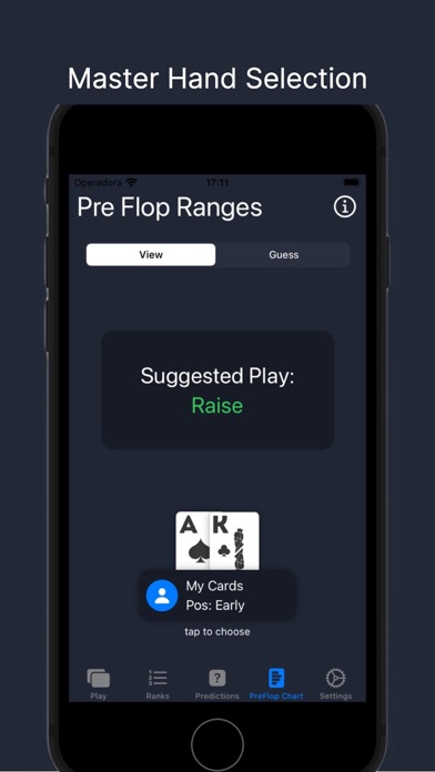 Poker PreFlop Trainer GTO Screenshot