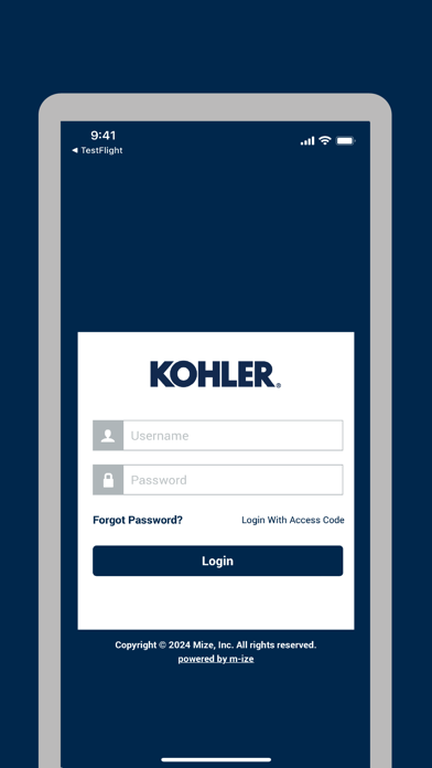 Kohler Power Assistant Screenshot