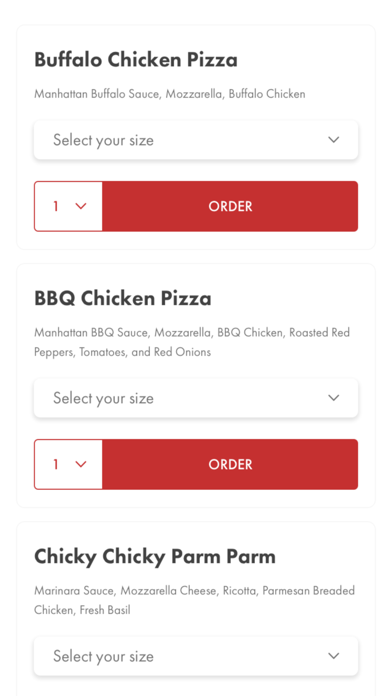 Manhattan Pizza Company Screenshot
