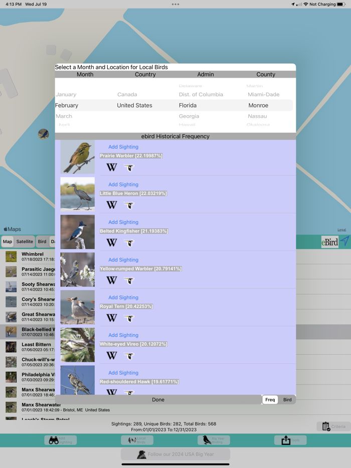 Big Year Birding ABA