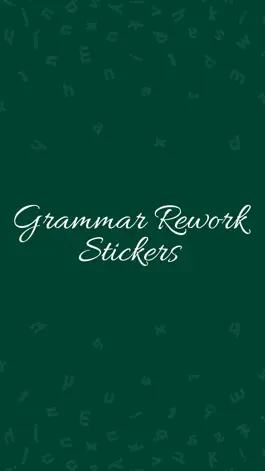 Game screenshot Grammar Rework Stickers mod apk