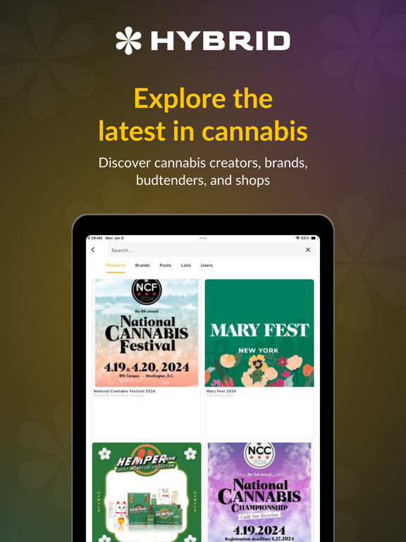 Hybrid: Cannabis Culture iPad screenshot 2 - Medical app