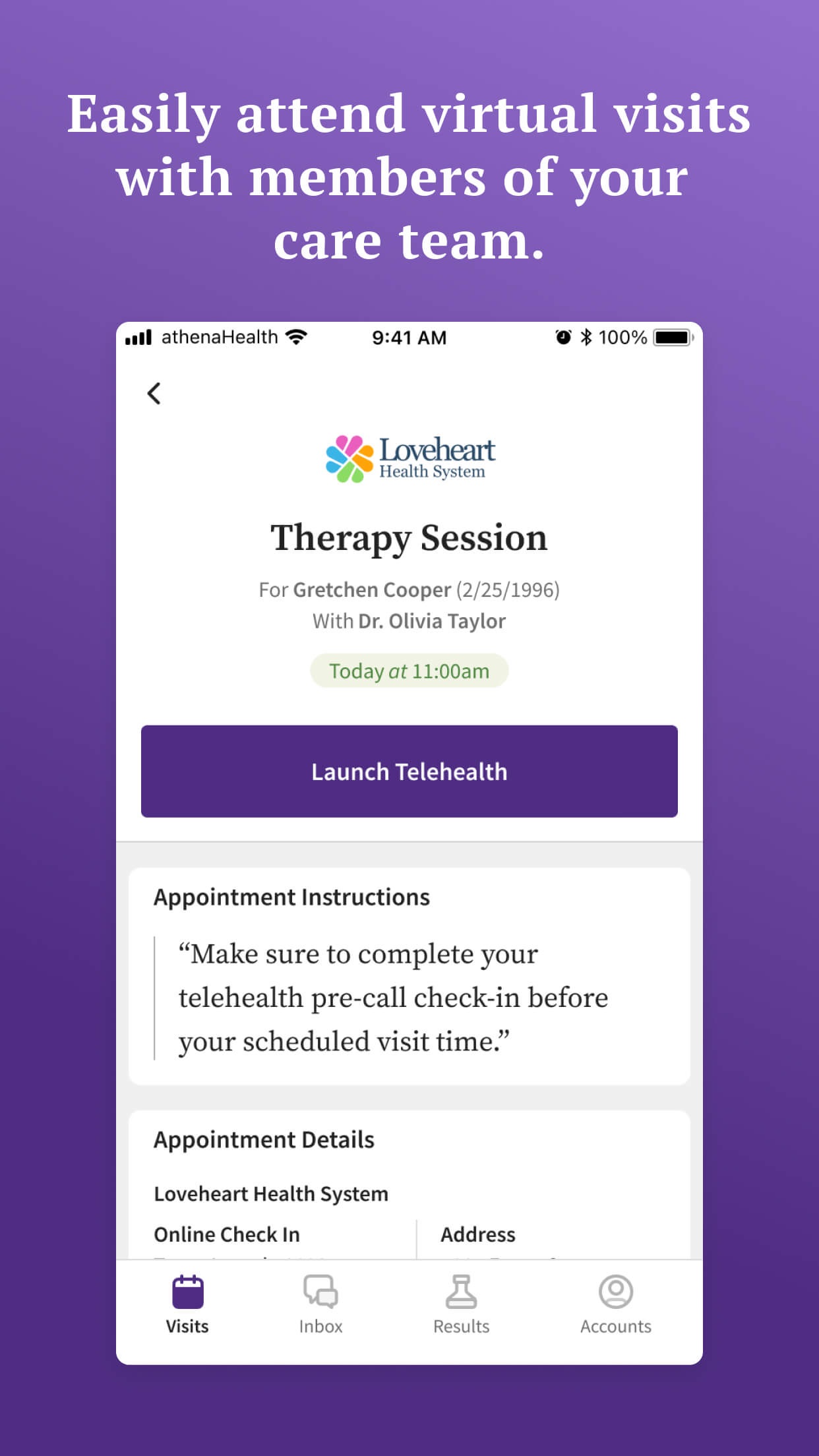 athenaPatient screenshot 4