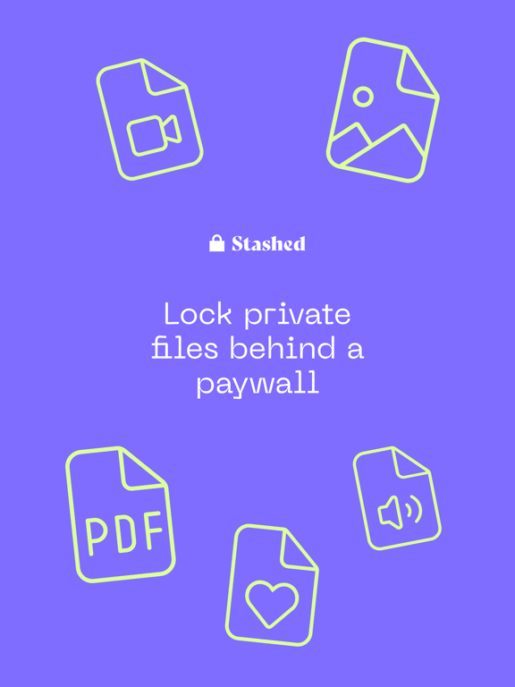 Stashed - Sell Private Files iPad screenshot 1 - Business app