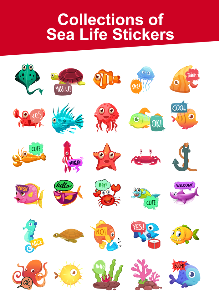 Aqua Sea Life EMojis