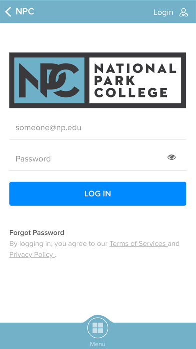 National Park College Screenshot