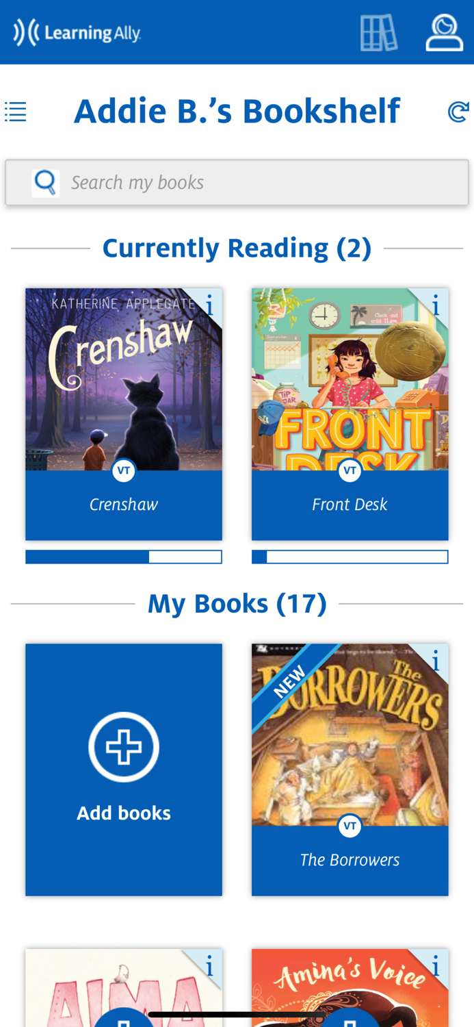 Learning Ally Audiobooks