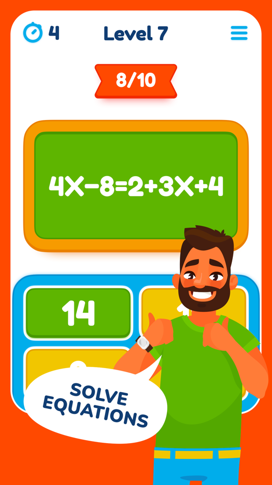 #4. Math games puzzles offline (iOS) 由: Vitaliy Odarchenko