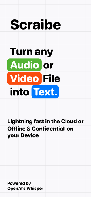 ‎Scraibe - Speech to Text Screenshot