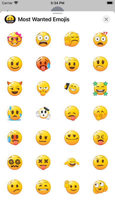 Most Wanted Emojis Screenshot