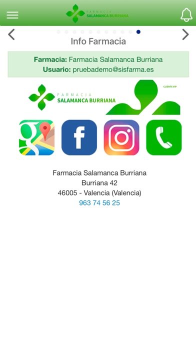 Farmacia Salamanca Burriana Screenshot
