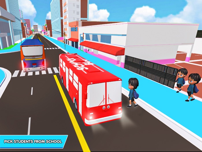 3D City School Bus Simulator