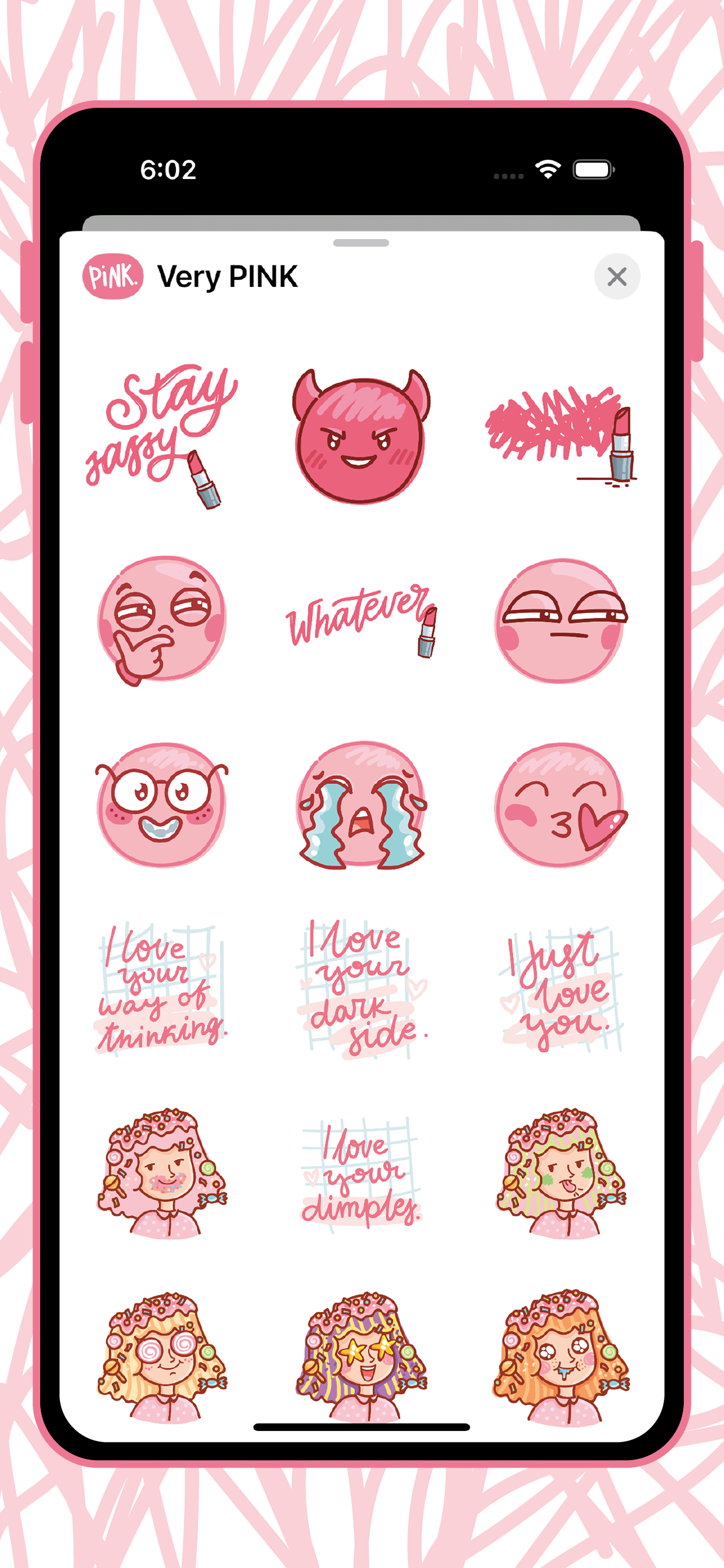 Very PINK stickers!